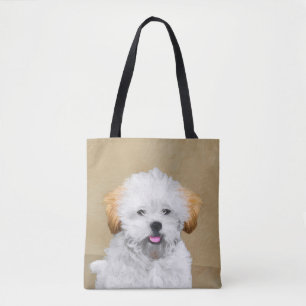 Bolso De Tela Pintura de cachorro de Aprenta Lhasa - Arte de Per