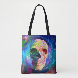 Bolso De Tela Pintura de color de cráneo