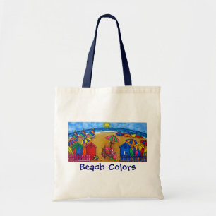 Bolso De Tela Pintura de colores de playa de Lisa Lorenz