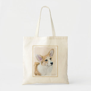 Bolso De Tela Pintura de Corgi galés de Pembroke - Arte Perro Or