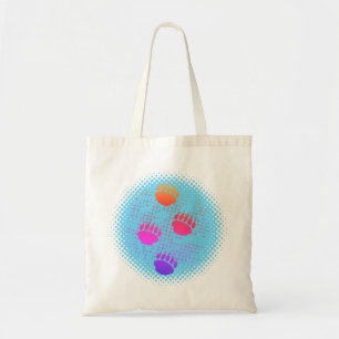 Bolso De Tela Pintura De Cubo De Oso Imprime En Fondo Con Proble