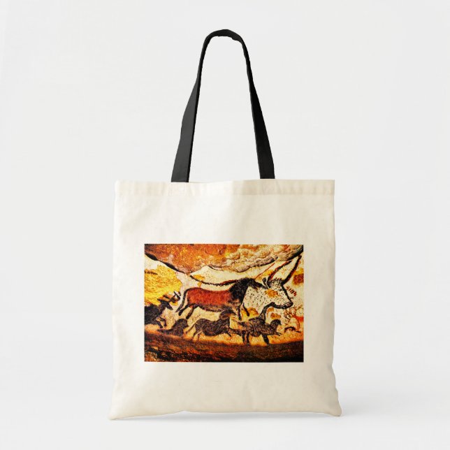 Bolso De Tela Pintura de cueva de Lascaux (Frente)