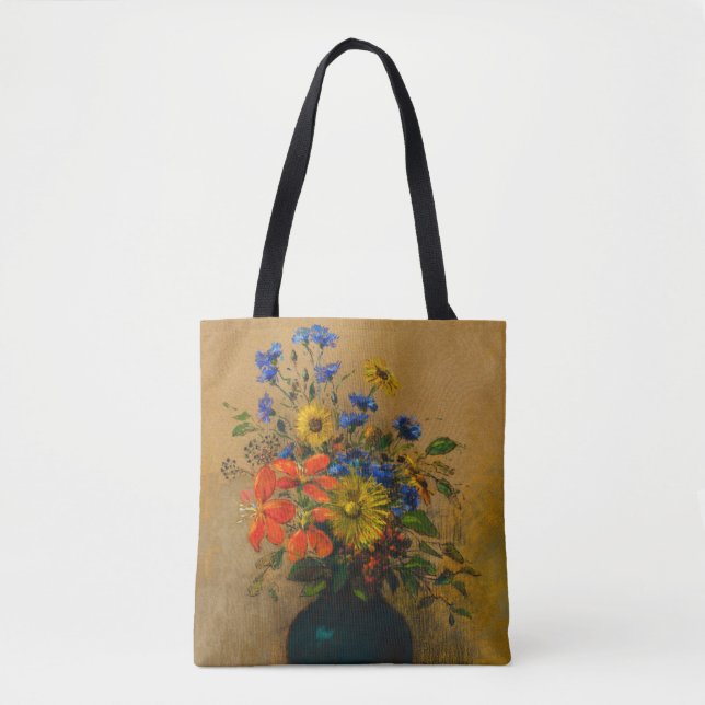 Bolso De Tela Pintura de época Flores silvestres (Anverso)