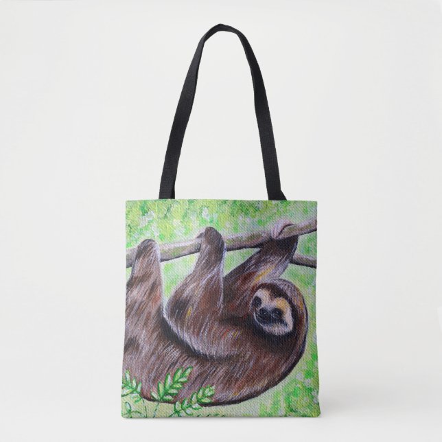 Bolso De Tela Pintura de eslogan (Anverso)