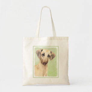 Bolso De Tela Pintura de eslúpulos - Arte de perro original lind