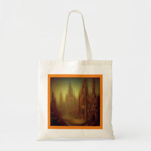 Bolso De Tela Pintura de fantasía 9 - Ciudad abandonada
