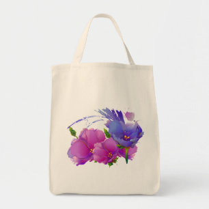 Bolso De Tela Pintura de flores Cita el regalo del Día de la M