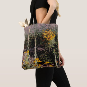 Bolso De Tela Pintura de flores de Susan de ojos negros de Verba
