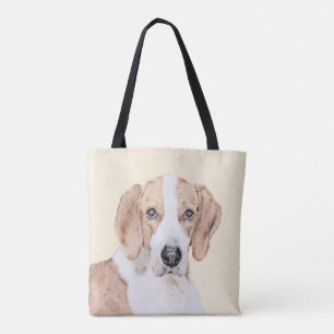Bolso De Tela Pintura de Foxhound estadounidense - Arte de Perro