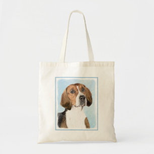 Bolso De Tela Pintura de Foxhound inglesa - Arte Perro Original