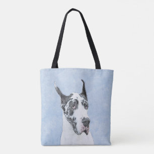 Bolso De Tela Pintura de gran dano (Harlequin) - Arte original d