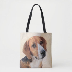 Bolso De Tela Pintura de Harrier - Arte Original de Perro Adorab