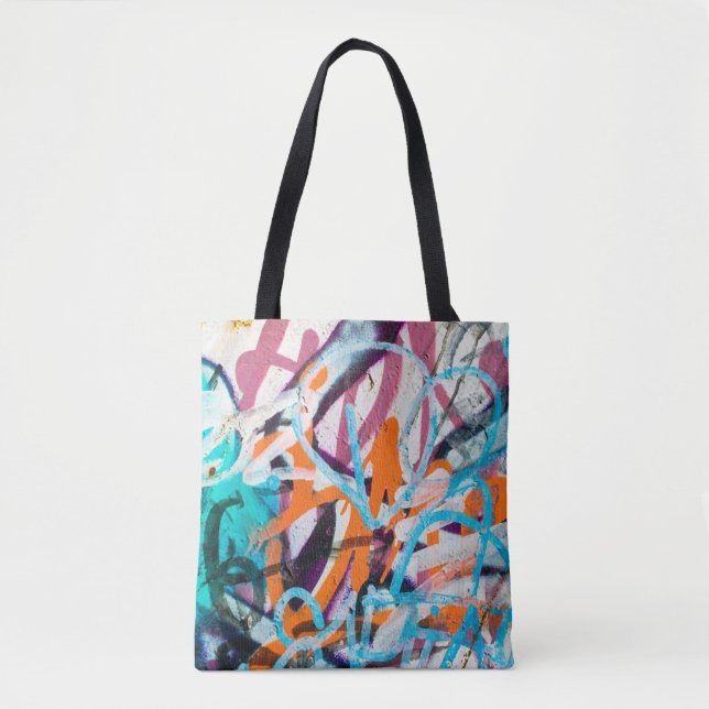 Bolso De Tela Pintura de hormigón, de paredes secas y desgastada (Anverso)