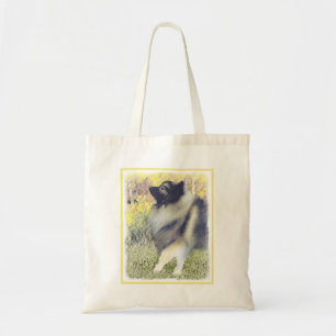 Bolso De Tela Pintura de Keeshond Aspen - Arte Perro Original Cu