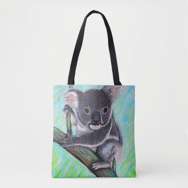 Bolso De Tela Pintura de Koala (Anverso)