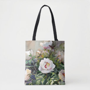 Bolso De Tela Pintura de la acuarela de las flores hermosas
