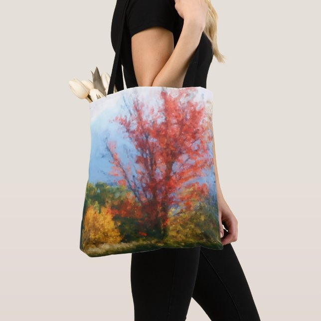 Bolso De Tela Pintura de la foto de la naturaleza de la flotació (Detalle)