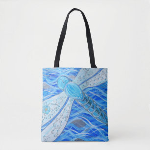 Bolso De Tela Pintura de la libélula