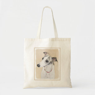 Bolso De Tela Pintura de marionetas - Arte de perros original.