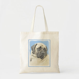 Bolso De Tela Pintura de Mastín Inglés (Bayo) - Arte Original de