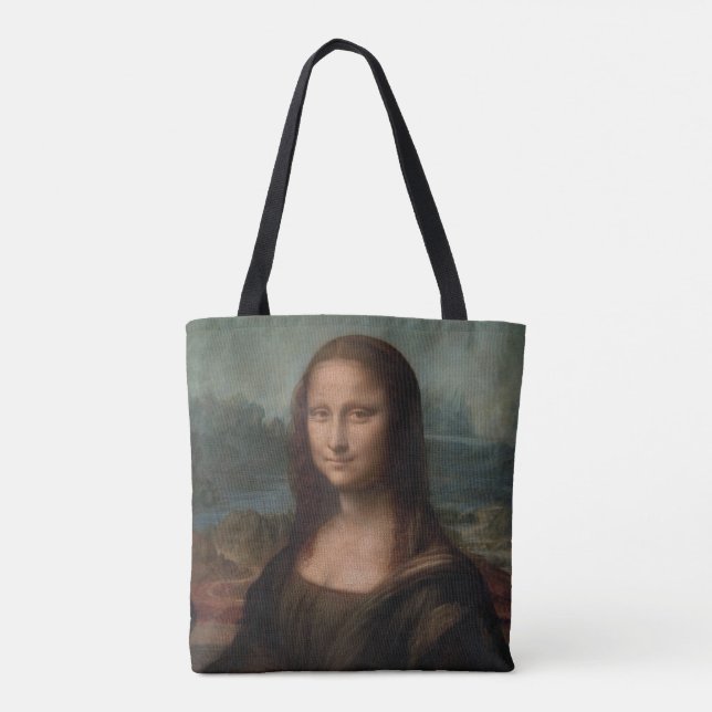 Bolso De Tela Pintura de Mona Lisa (Reverso)