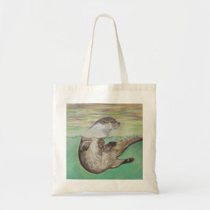 Bolso De Tela Pintura de orugas de río lúdico