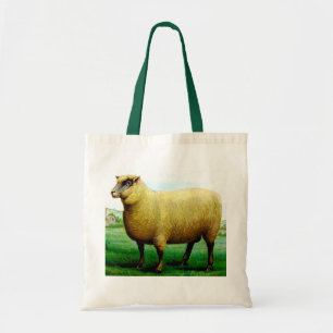 Bolso De Tela Pintura de oveja de época