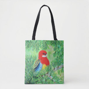 Bolso De Tela Pintura de pájaro de Rosella