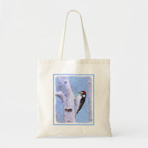 Bolso De Tela Pintura de pájaro lechoso - Arte original de pájar