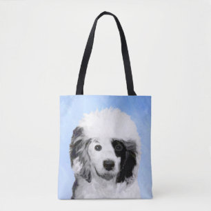 Bolso De Tela Pintura de perro de agua portuguesa - Arte origina