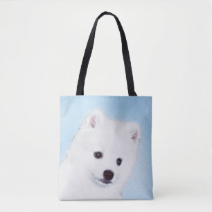 Bolso De Tela Pintura de perro esquimal estadounidense - Arte de