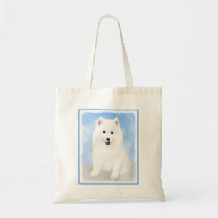 Bolso De Tela Pintura de pimienta de Samoyed - Arte Perro Origin