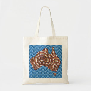 Bolso De Tela Pintura de puntos de Australia aborigen