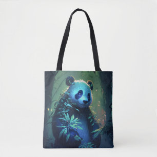 Bolso De Tela Pintura de retrato animal Panda Vida salvaje al ai