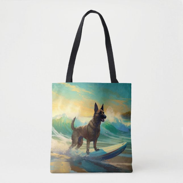 Bolso De Tela Pintura de surf de Malinoi en Bélgica (Anverso)