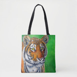 Bolso De Tela Pintura de tigres