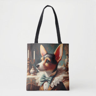 Bolso De Tela Pintura de Vintage Toy Fox Terrier