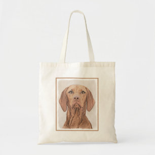 Bolso De Tela Pintura de Vizsla - Arte Perro Original.