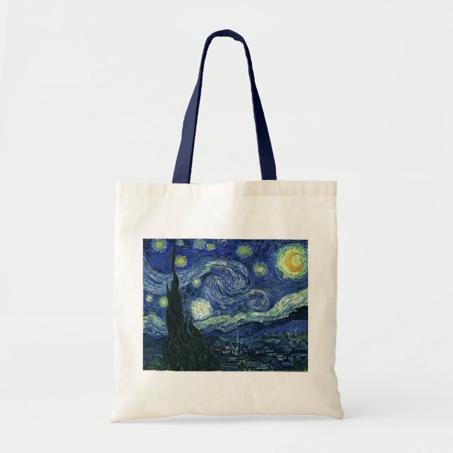 Bolso De Tela Pintura del Bella Artes de Starry Night Vincent va (Frente)