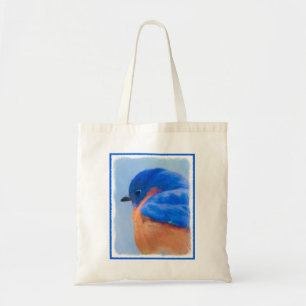 Bolso De Tela Pintura del Bluebird - arte original del pájaro