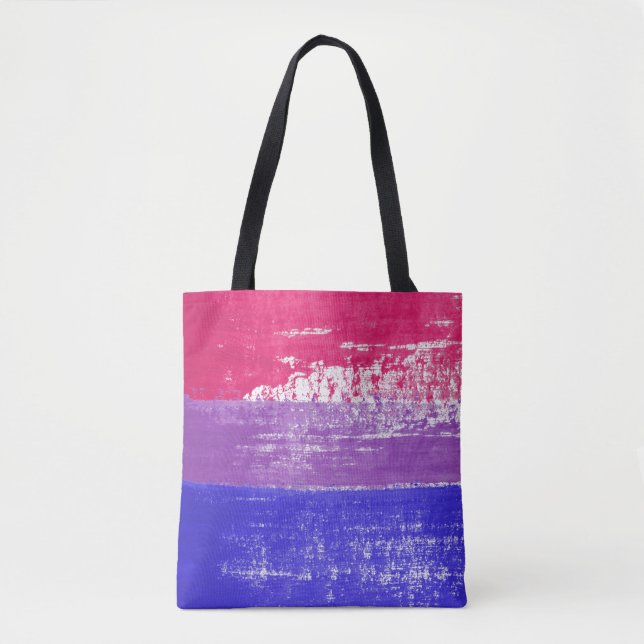 Bolso De Tela Pintura del Orgullo Bisexual (Anverso)