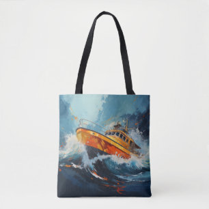 Bolso De Tela Pintura deportiva de Boat Action Resumen Decor de