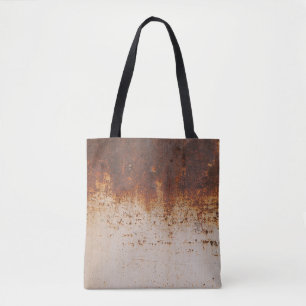 Bolso De Tela Pintura descascarillada, textura de pared oxidada.