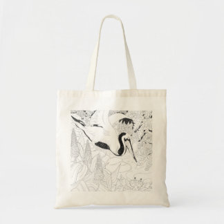 Bolso De Tela Pintura-él-Usted mismo Tote- el pelícano hueco