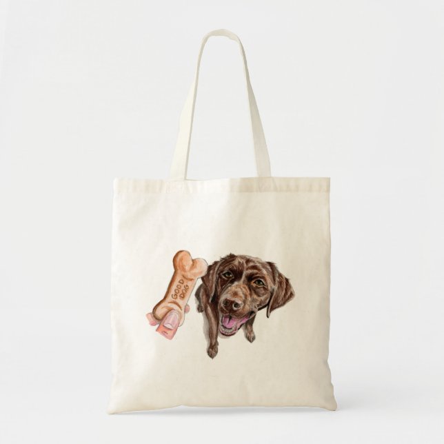 Bolso De Tela Pintura encantadora de la acuarela del laboratorio (Frente)