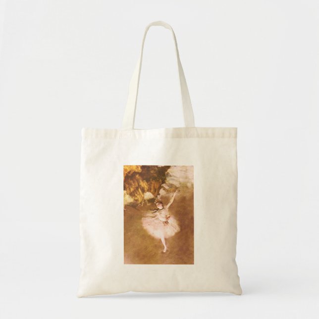 Bolso De Tela Pintura estelar de bailarina de ballet Degas (Frente)