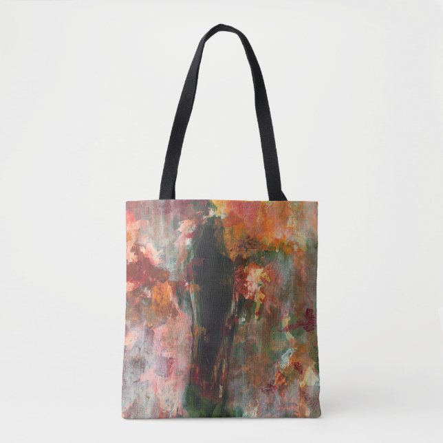 Bolso De Tela Pintura figurativa gótica, arte paisajístico abstr (Anverso)