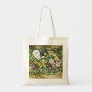 Bolso De Tela Pintura floral de petunias antiguas y bonitas