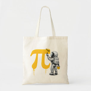 Bolso De Tela Pintura genial del astronauta símbolo Pi Día Pi