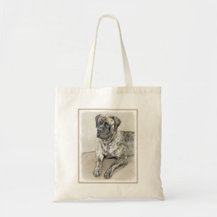 Bolso De Tela Pintura inglesa de castiff (Brindle) - Arte de per